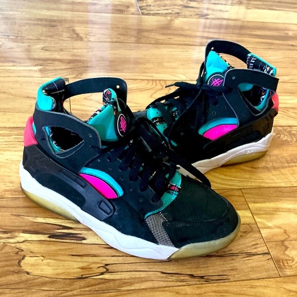 Nike air flight hurricane south beach Miami athletic shoes size 6Y vice spurs - Picture 1 of 10